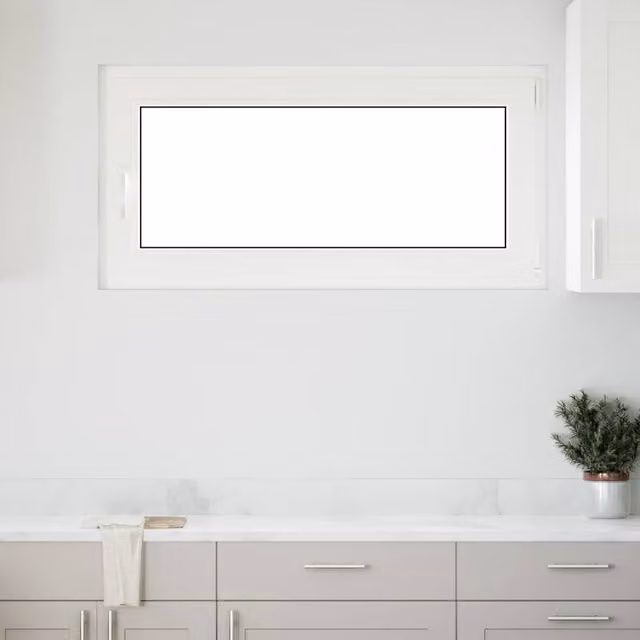 Berkfield Home RISOR Basement Tilt and Turn Window, White, W: 120 cm, H: 60 cm