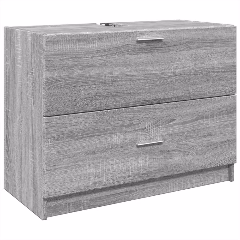 Berkfield Home Grey Sonoma Sink Cabinet, W: 78 cm, D: 37 cm, H: 59 cm – 2