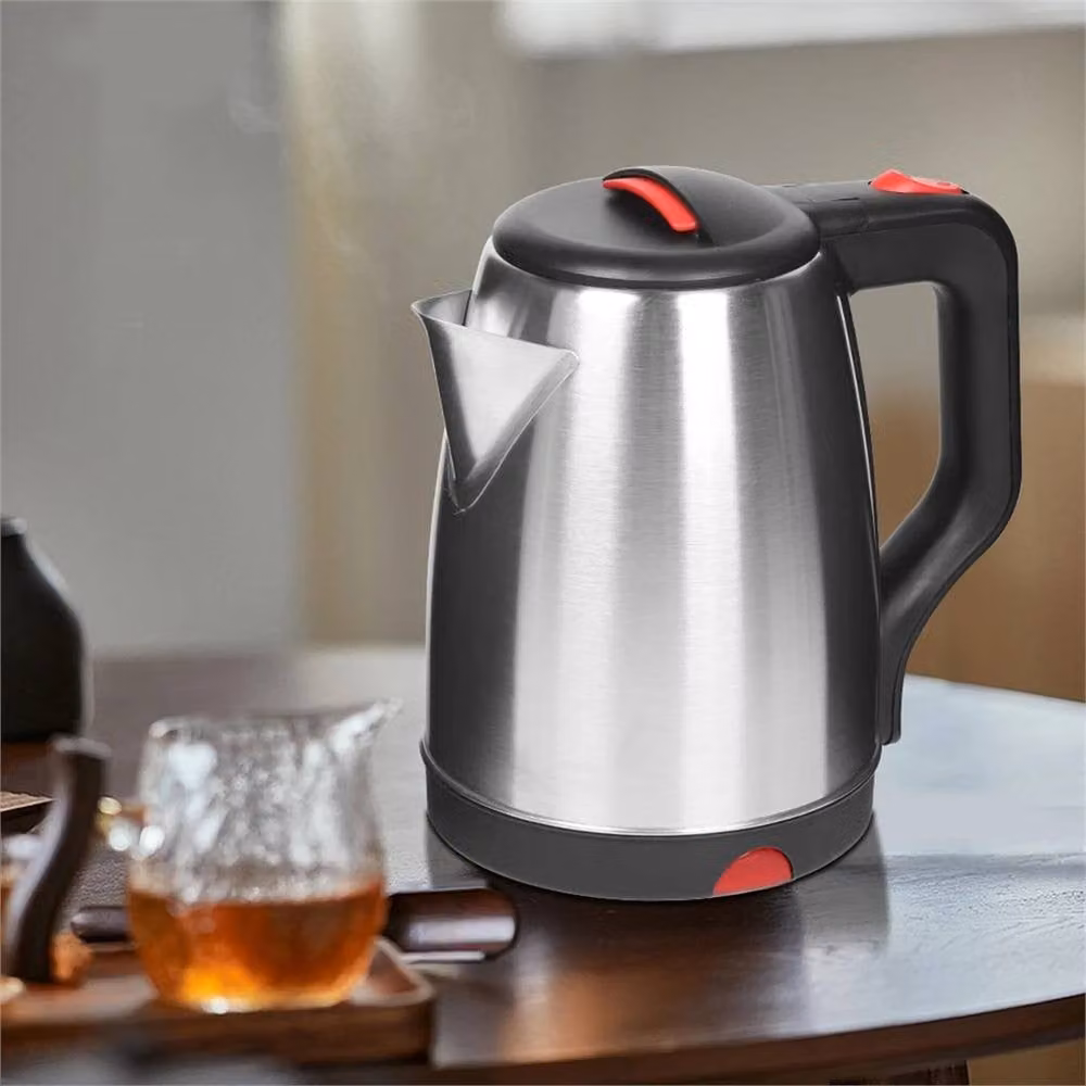 KORVIXA 2L Stainless Steel Electric Kettle, 2200W Fast Boil, Silver – 7