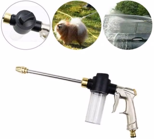NESTLUNE Multifunction Multi-Pattern Water Spray Nozzle Wand in Silver – 1