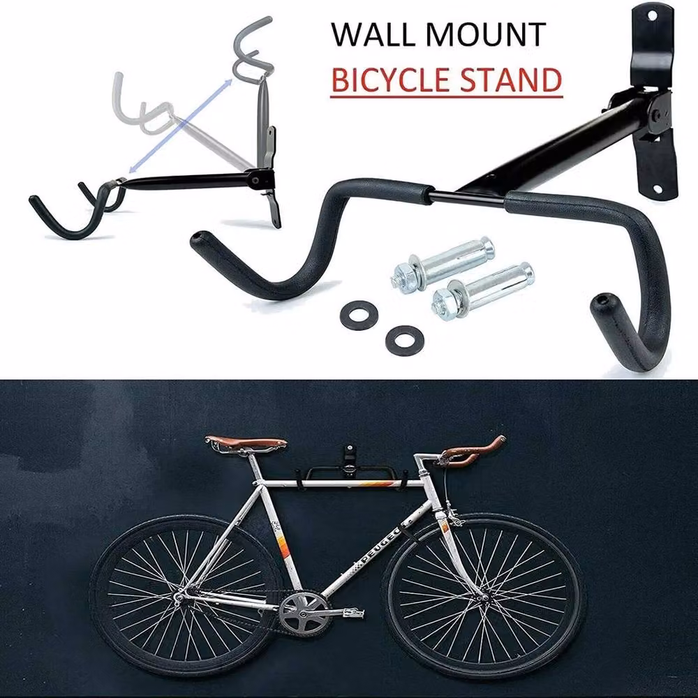 VOGREX Black Wall Mounted Bicycle Storage Rack and Hanger Holder – 2