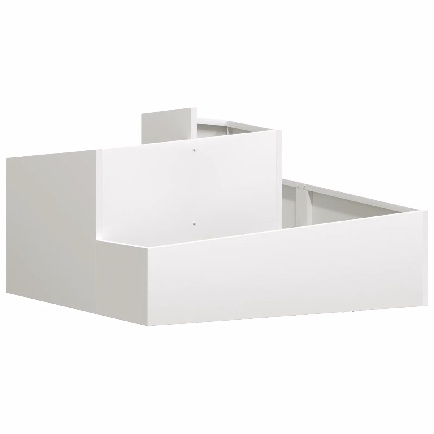 Berkfield Home Modern Rectangular Planter in White, W/D/H: 80 x 80 x 50 cm – 2