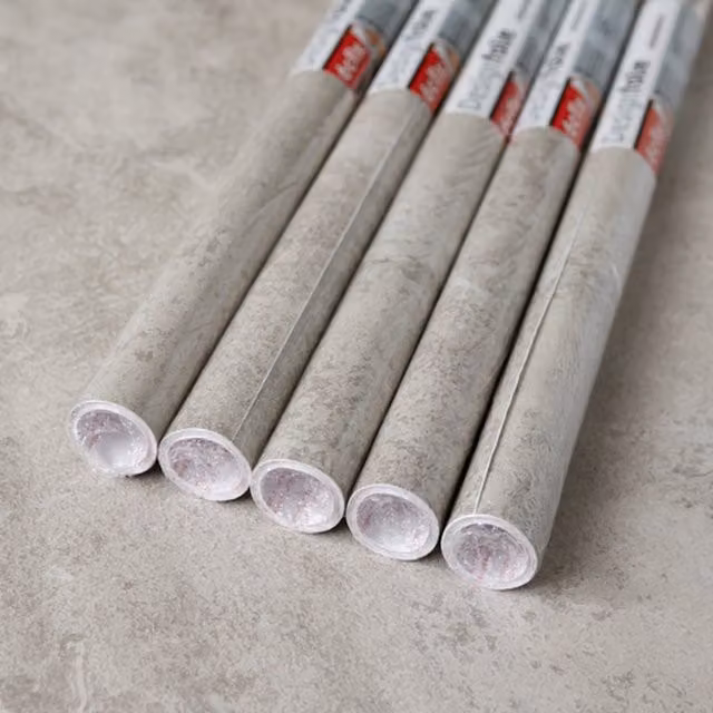 dc fix Avellino Stone Grey Self Adhesive Vinyl Wrap for Worktops and Furniture, Grey, W: 67.5 cm, L: 2 m (Pack of 5)
