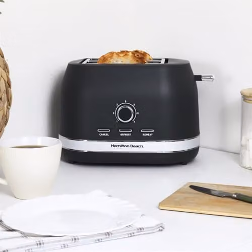 Hamilton Beach Ella 2 Slice Toaster, 800W, Black – 2