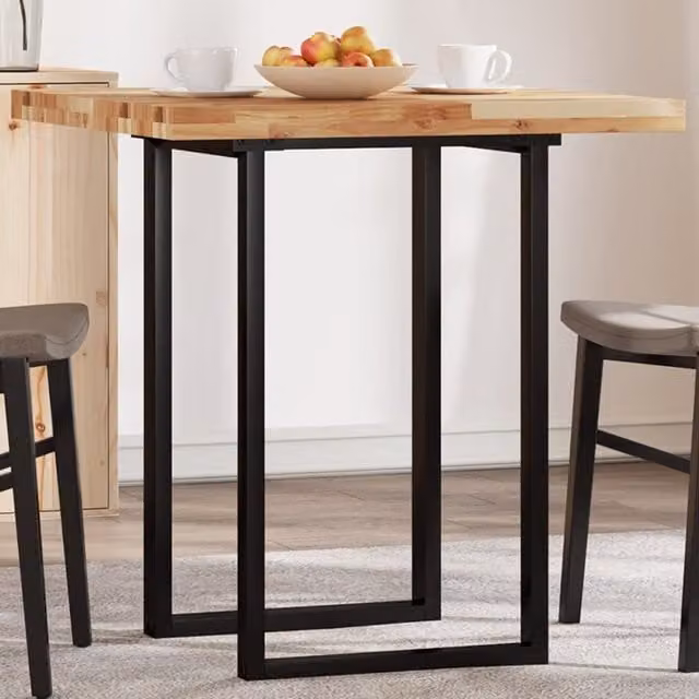 Berkfield Home Square Table Top Solid Acacia Wood in Brown, W/D/H: 70 x 70 x 4 cm