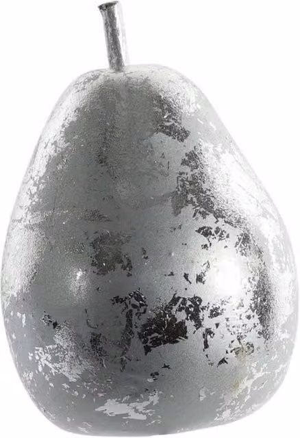 KDMD Silver Metallic Pear Hanging Christmas Decorations, 3 Pack – 1