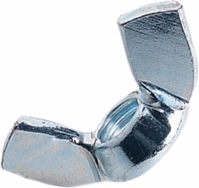 Forgefix Galvanised Steel Wing Nuts in Silver and Multicolour