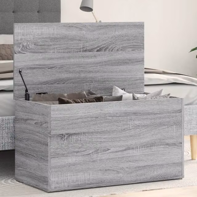 Berkfield Home Grey Sonoma Modern Storage Chest, W: 84 cm, D: 42 cm, H: 46 cm – 1
