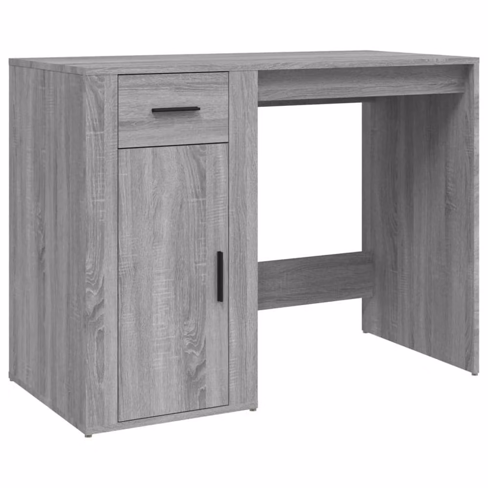 Berkfield Home Elegant Writing Desk in Grey Sonoma, W/D/H: 100 x 49 x 75 cm – 2