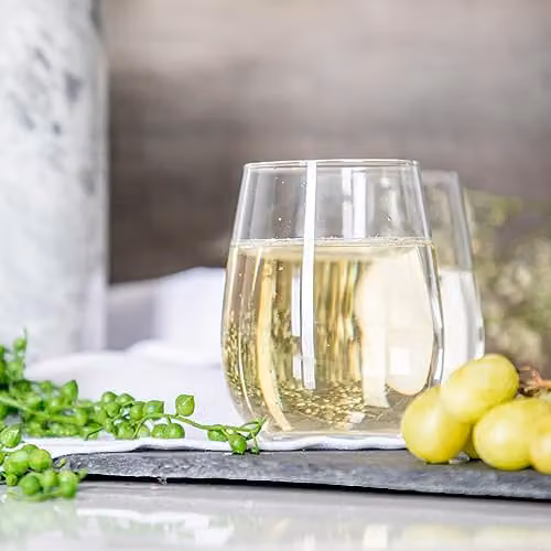LAV Gaia Stemless Wine Glass Set, 12 Pieces, Transparent – 3