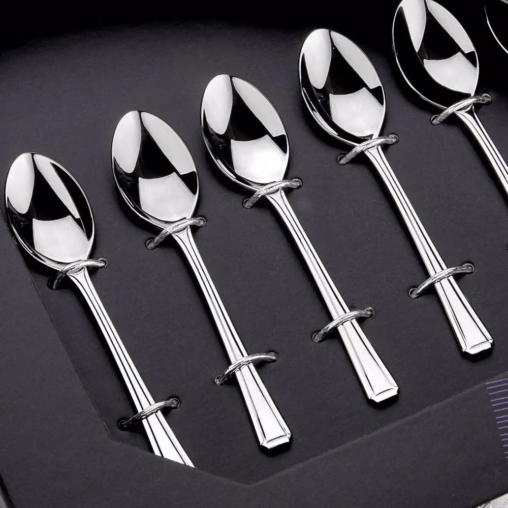 Arthur Price Harley Polished Stainless Steel Coffee Spoon Set of 6 in Silver – 2