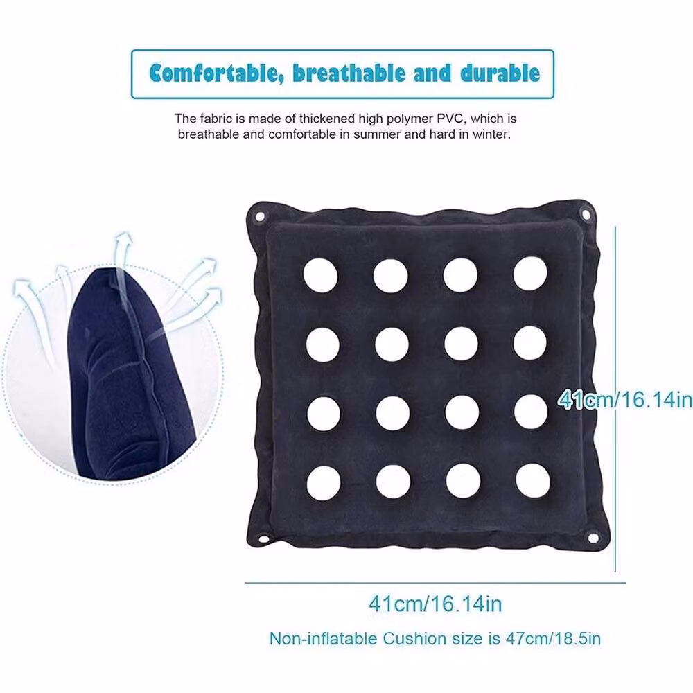 PAWNORA Soft Inflatable Anti-Pressure Seat Mat for Adults in Blue – 2