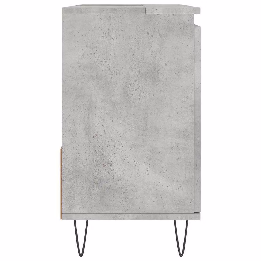 Berkfield Home Freestanding Bathroom Cabinet in Concrete Grey, W/D/H: 65 x 33 x 60 cm – 2
