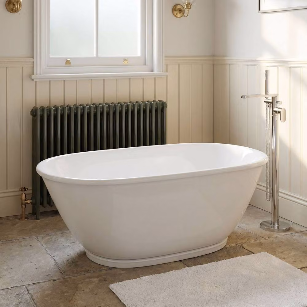 Balterley Cavendish Bath in White, W/D/H: 162.8 x 77.3 x 56.0 cm – 1