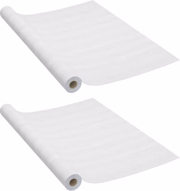 Berkfield Home Self-adhesive White Wood PVC Furniture Film, 2 Pack, W: 90 cm x L: 500 cm
