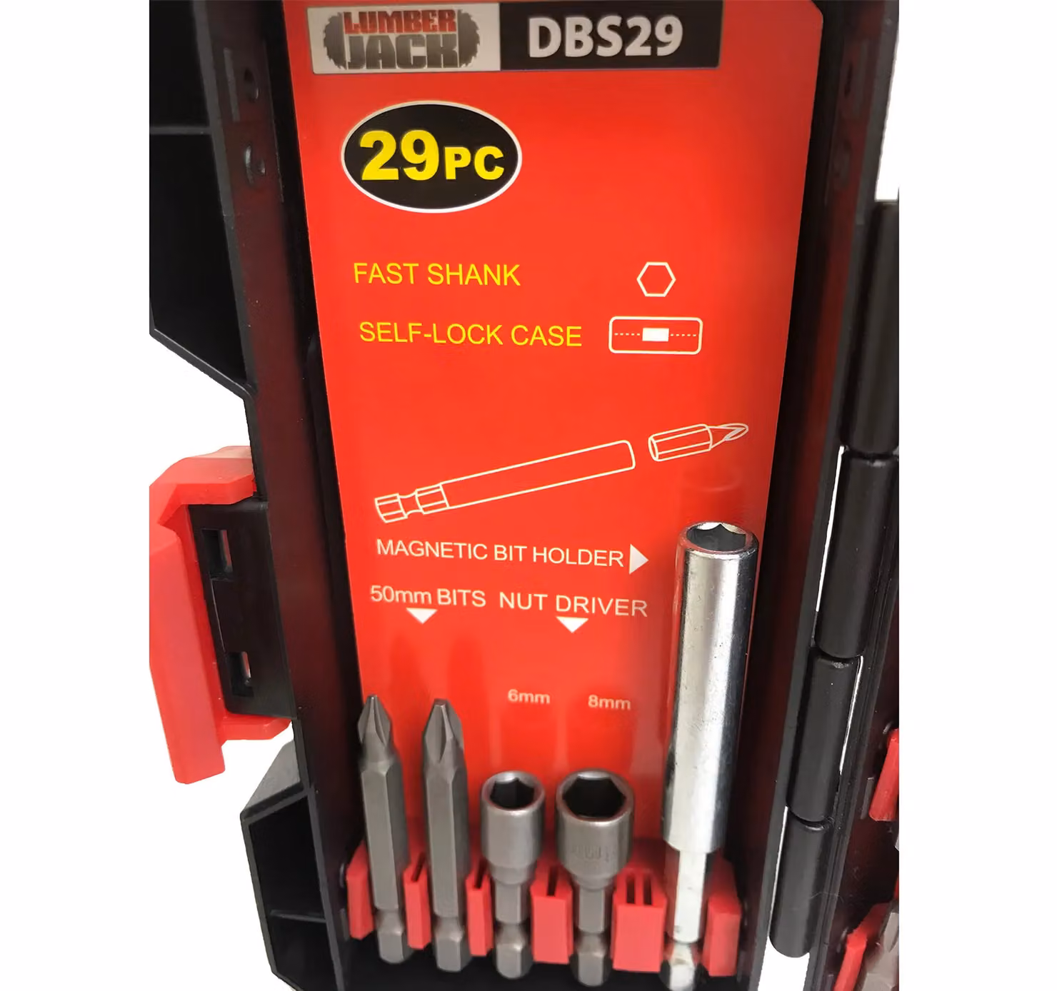 Lumberjack 29 Piece Multi-functional Screwdriver Bit Set in Red – 3
