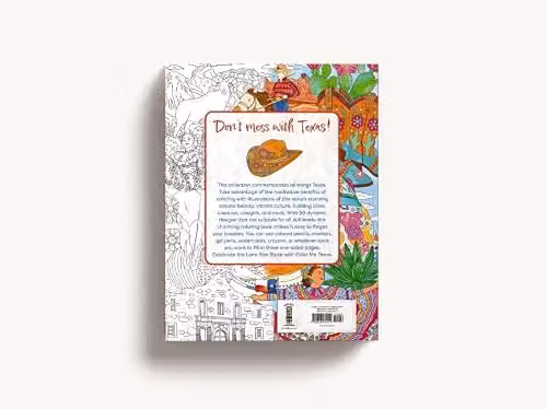 Color Me Texas: A Lone Star State Coloring Book by Cider Mill Press for Adults – 2