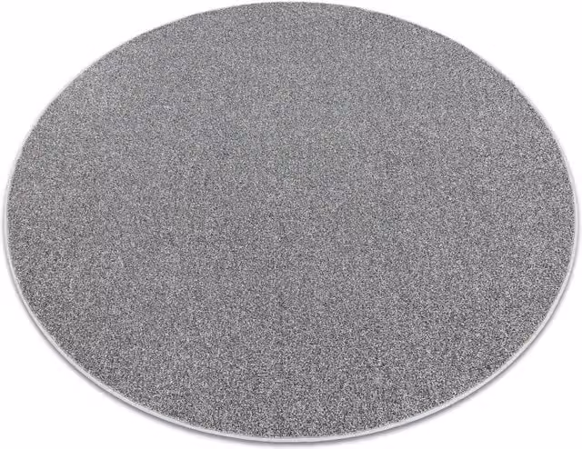 RugsX Round Moorland Rug in Grey, Diameter: 100 cm – 1