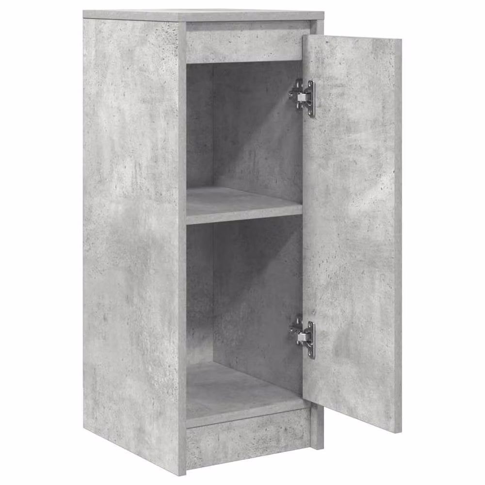 Berkfield Home Sideboard in Concrete Grey, W/D/H: 29.5 x 34 x 76 cm – 2