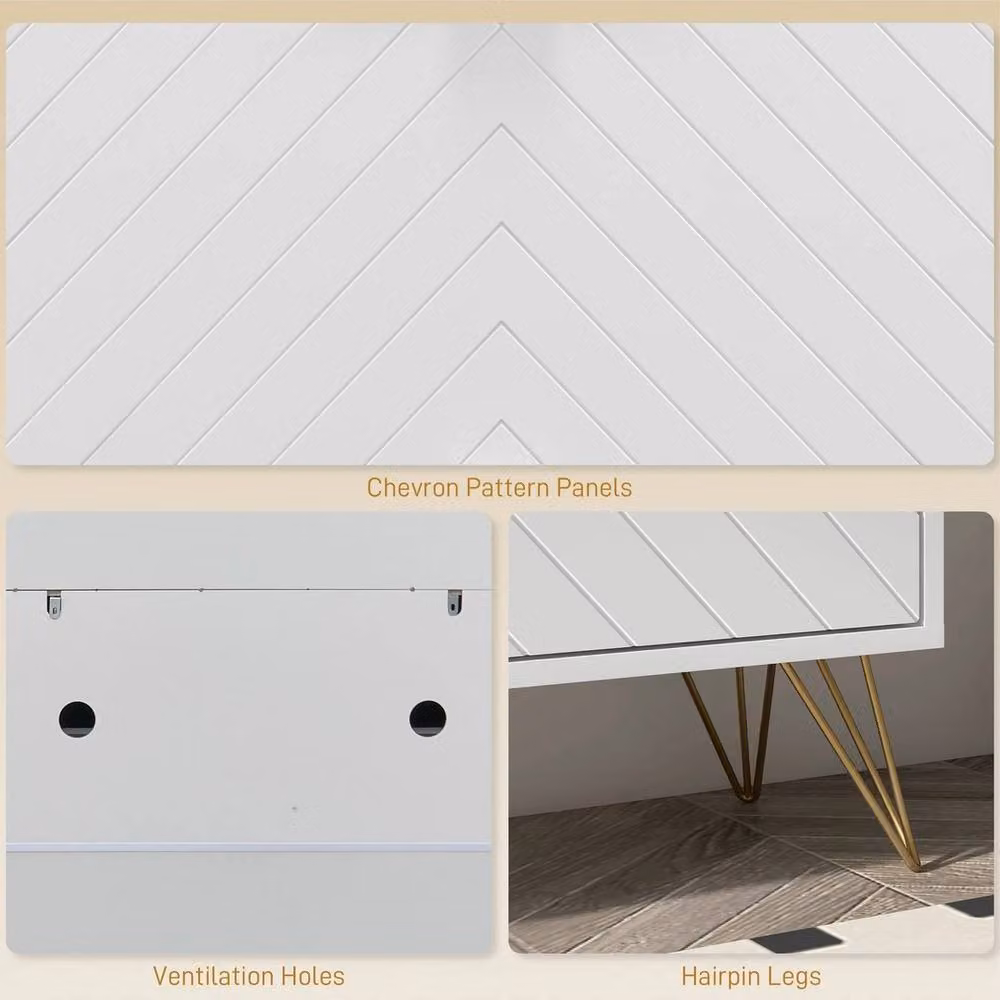 NESTLUNE Narrow White Shoe Storage Cabinet with 2 Tilting Compartments for 12 Pairs of Shoes, W: 100 cm, D: 15 cm – 2