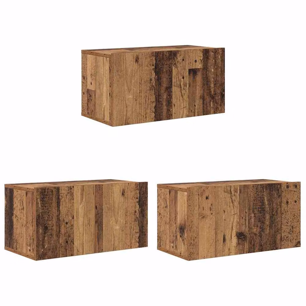 Berkfield Home Modern Wall Mounted TV Cabinet in Brown, W/D/H: 60 x 30 x 30.5 cm – 4