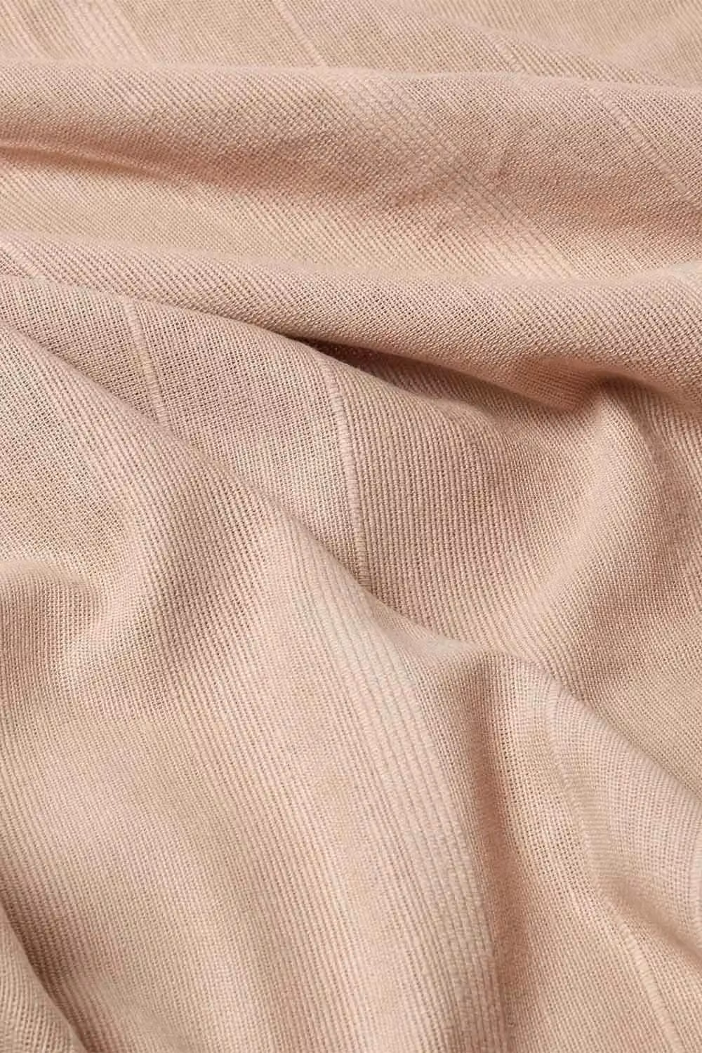 Homescapes Cotton Rajput Ribbed Throw in Beige, W: 255 cm, D: 360 cm – 2