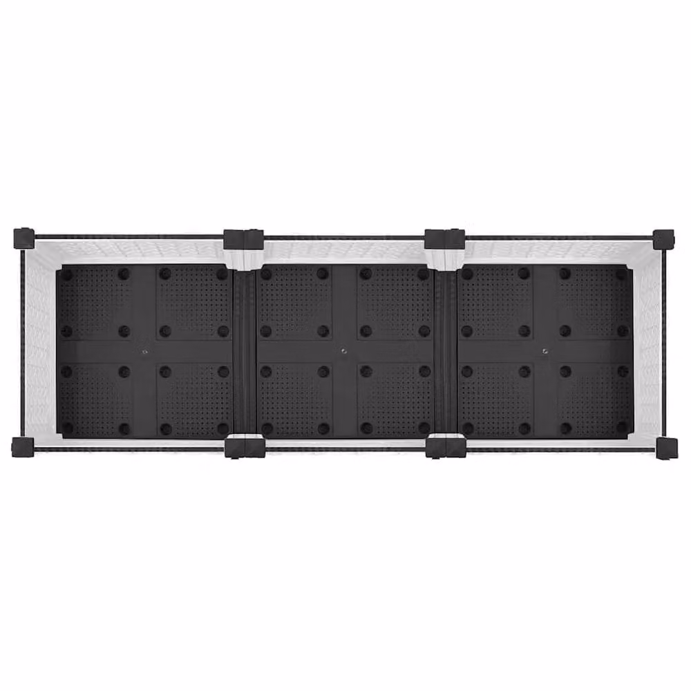 Berkfield Home White Polypropylene Raised Bed W/D/H: 120 x 40 x 71 cm – 2