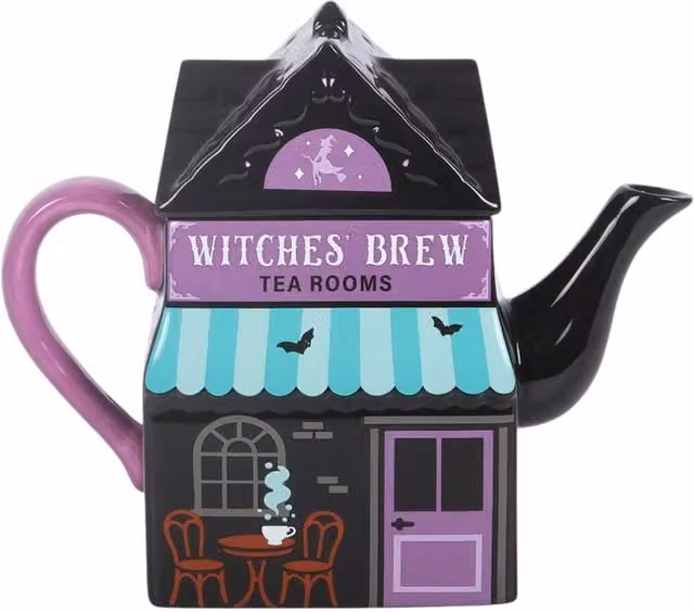 Something Different Wholesale Ceramic Teapot in Black and Multicolour – 1