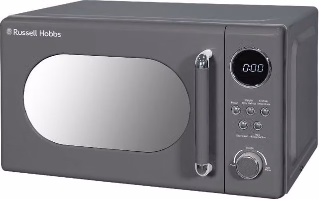 Russell Hobbs Retro Digital Solo Microwave 20L 800W in Grey RHM2044 – 1