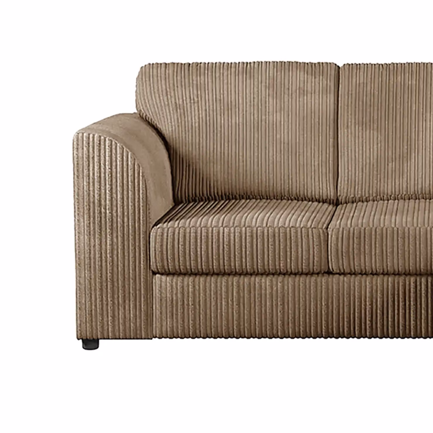 Luxor Living Fawn Jumbo Cord 4 Seater Right Hand Facing Corner Sofa – 2