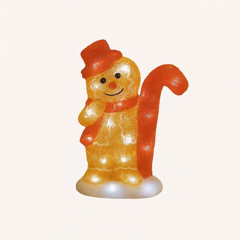 mysmartbuy Gingerbread Man LED Christmas Decoration, Warm White, Height: 31 cm – 3