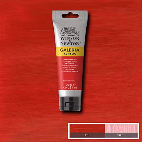 Winsor & Newton Galeria Acrylic Paint Cadmium Red Hue 120ml – 3