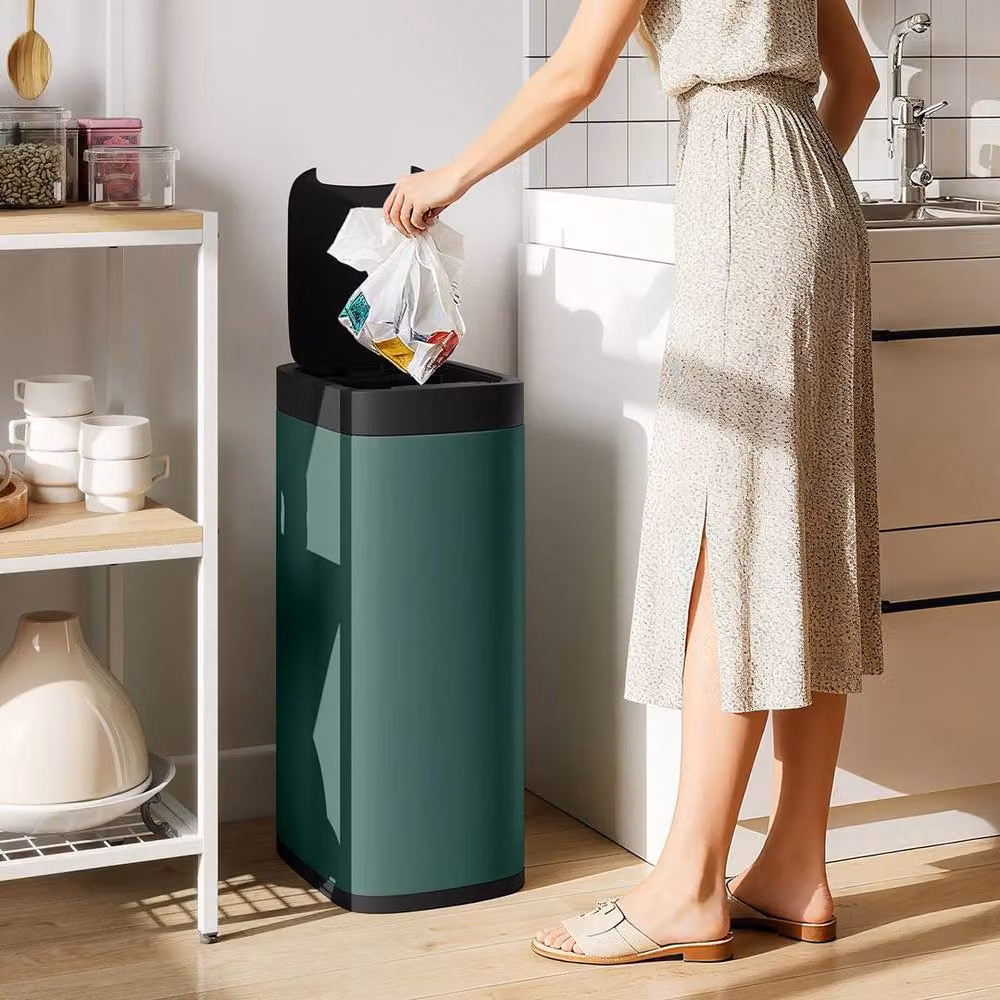 Kelvenix 50L Sensor Bin, Touchless Kitchen Bin in Green – 4