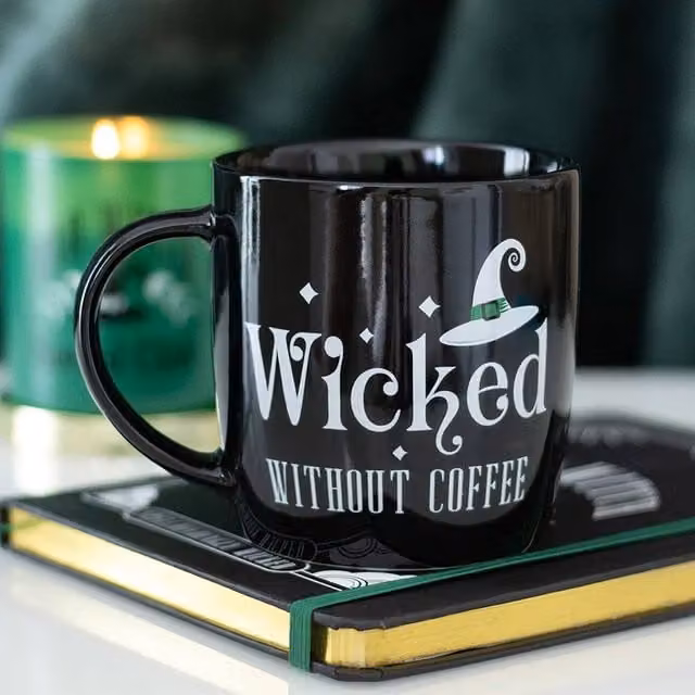 Uniqueful Wicked Without Coffee Mug in Black, 340 ml