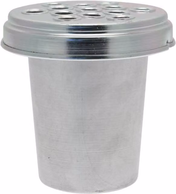 KDMD Silver Metal Grave Vase Liner, 12.7 cm Diameter
