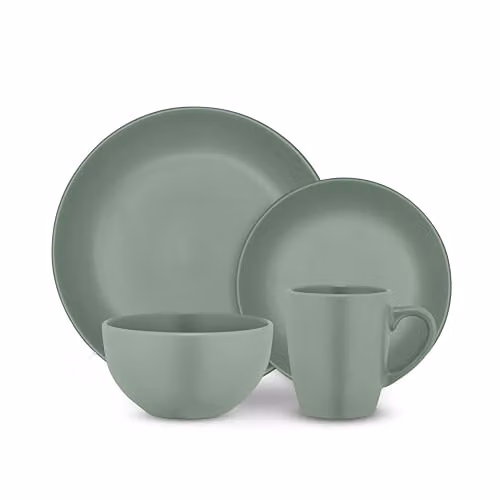 Tower 16 Piece Green Stoneware Dinner Set – 1