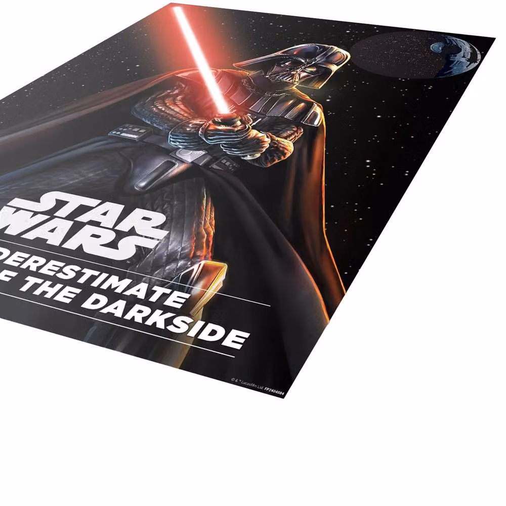Star Wars Darth Vader Darkside Saber Framed Paper Poster in Black – 3