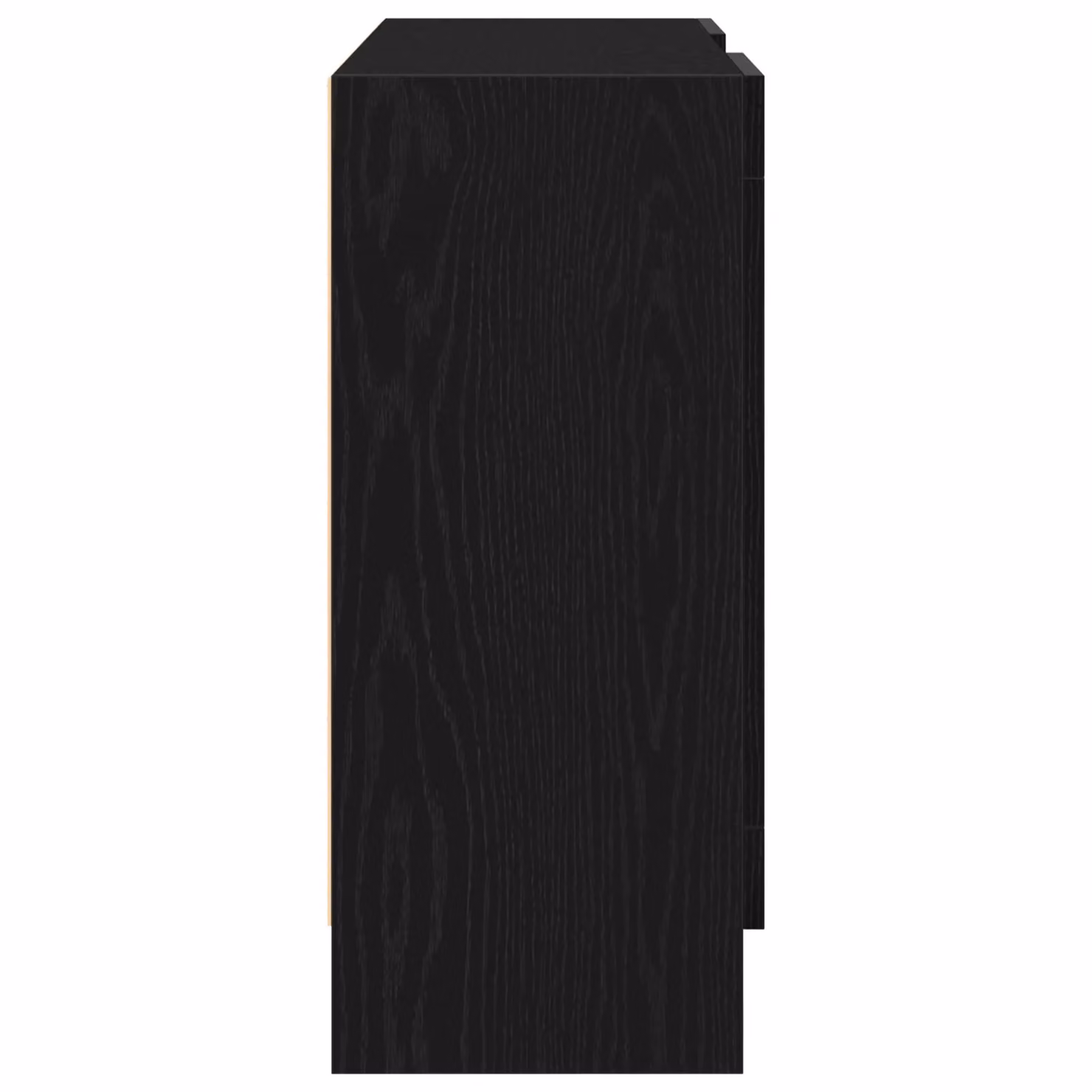 Berkfield Home Black Oak Sideboard in Black MDF, W/D/H: 120 x 30.5 x 70 cm – 4