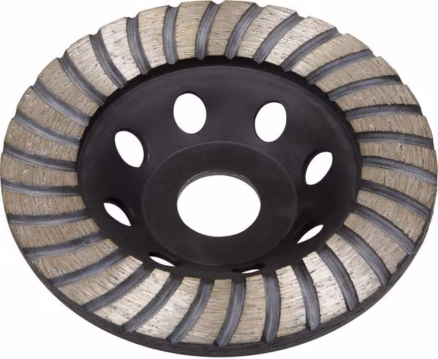 Loops 115mm Diamond Angle Grinding Disc for Stone and Concrete with 22mm Bore in Grey