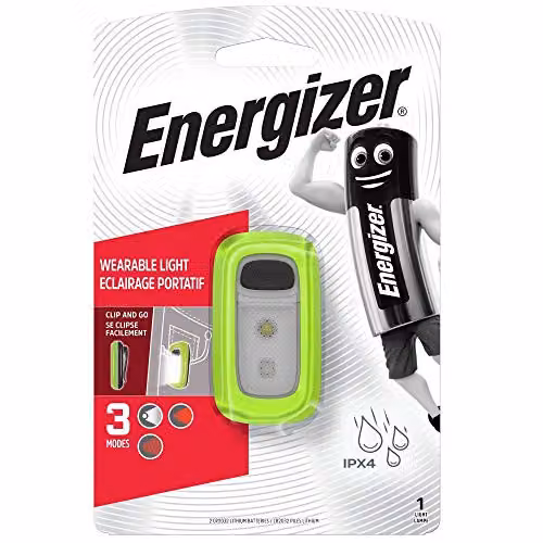 Energizer Red LED Wearable Clip Light – 2