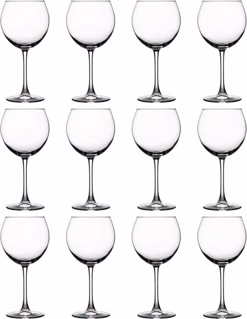 Pasabahce Enoteca Wine Glasses, 655 ml, Pack of 12, Clear