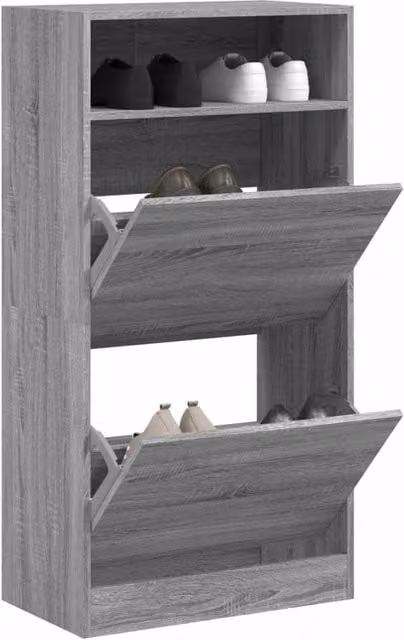 Berkfield Home Grey Sonoma Shoe Cabinet W/D/H: 60 x 34 x 116 cm – 1