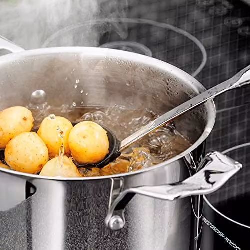 Stellar 3 Tier Stainless Steel Steamer Set in Silver with 18cm Base Pan, Steamers and Lid – 3