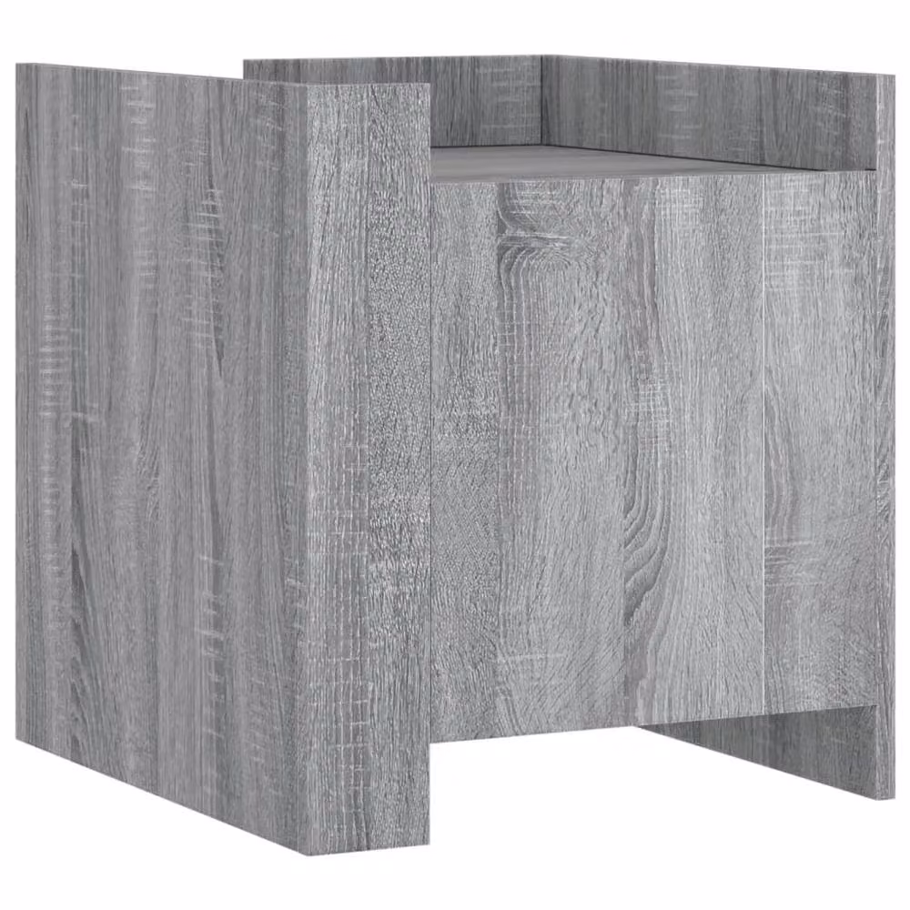 Berkfield Home Decorative Bedside Cabinet in Grey Sonoma, W/D/H: 45 x 50 x 50 cm – 3
