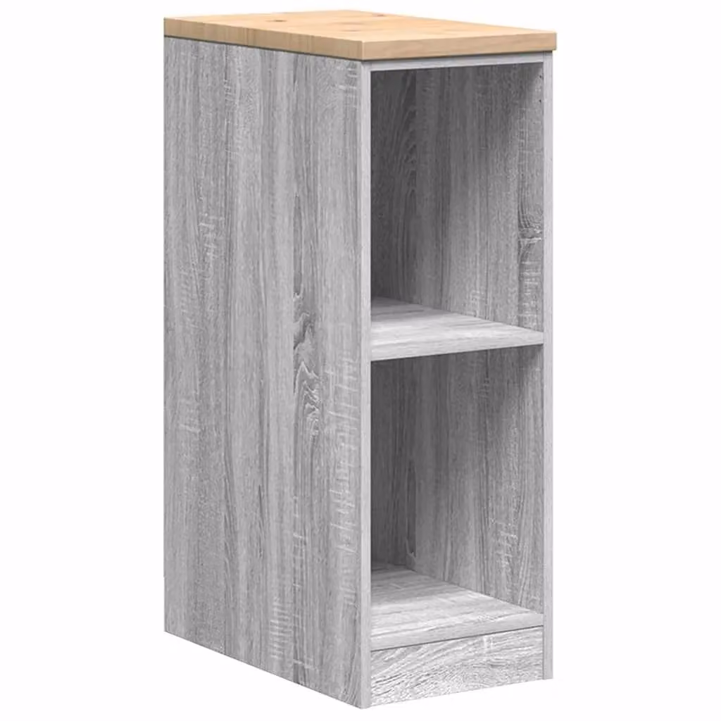 Berkfield Home Garage Storage Cabinet in Grey Sonoma, Solid Wood Pine, W/D/H: 30 x 51 x 85 cm – 2