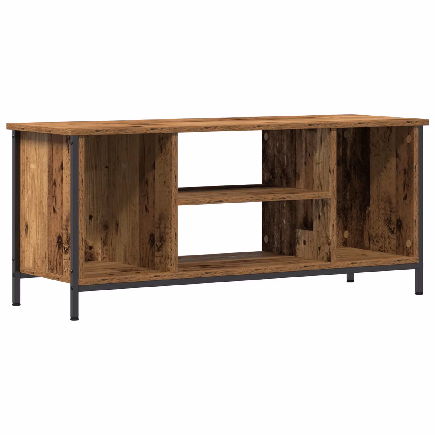 Berkfield Industrial Home Entertainment Centre in Brown and Black – 2