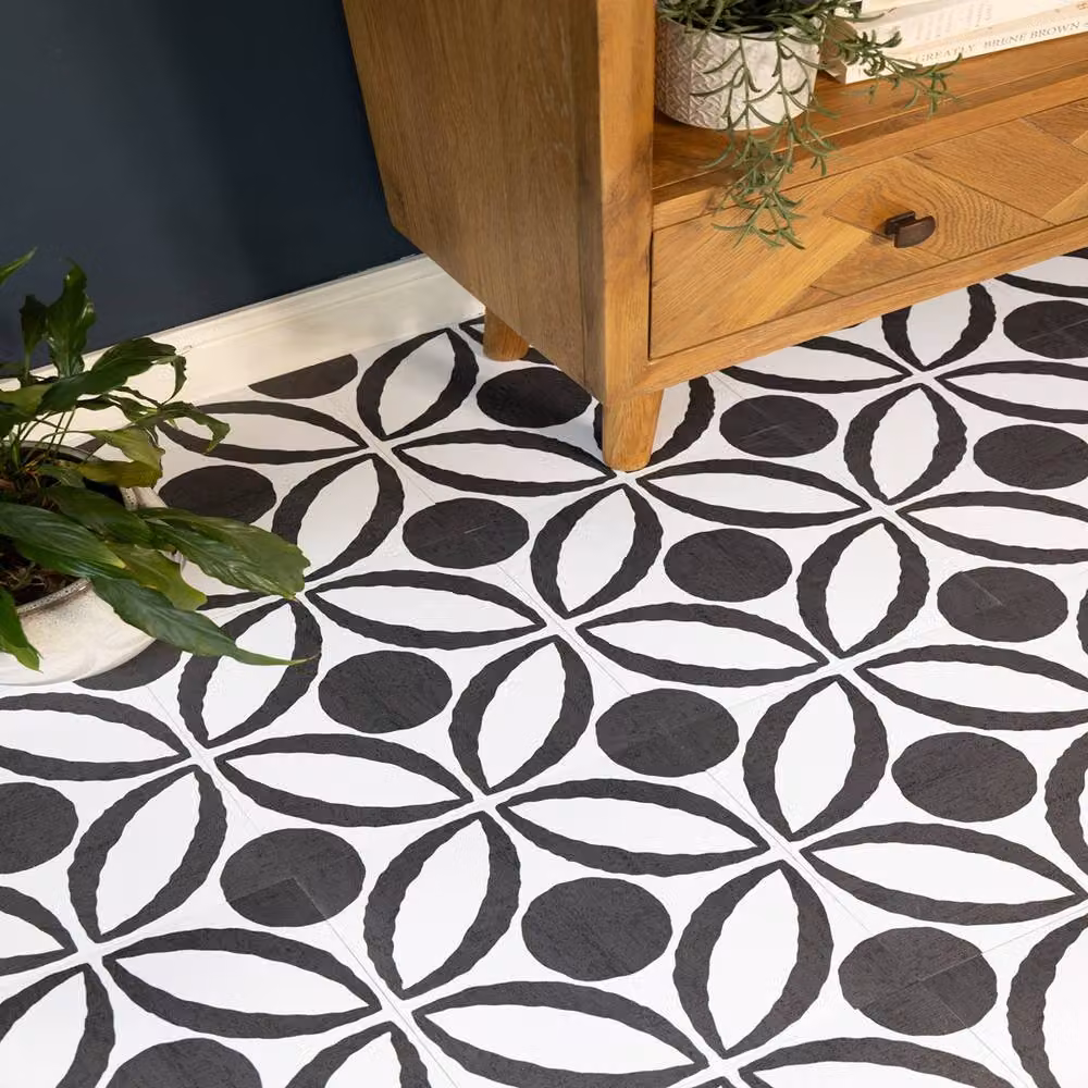 FloorPops Tory Self Adhesive Vinyl Floor Tiles, Multicolour, Pack of 10 (0.93sqm), W/D/H: 30.48 x 30.48 x 0.3048 cm – 4