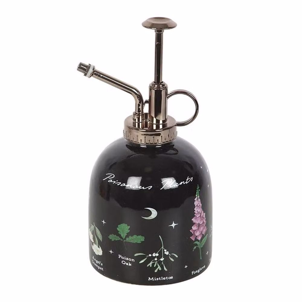 Uniqueful Poisonous Plants Ceramic Plant Mister in Black – 3
