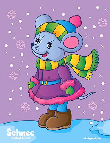 Schnee Malbuch 1, 2 & 3 Colouring Book for Children by Independently Published