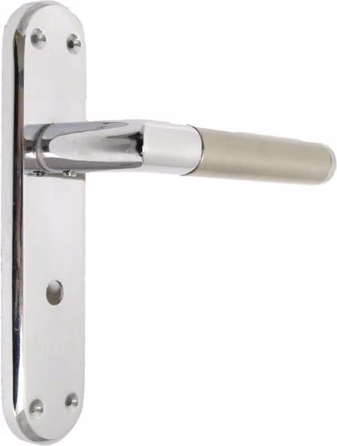 Betley Butterfly Chrome Satin Plate Door Handles